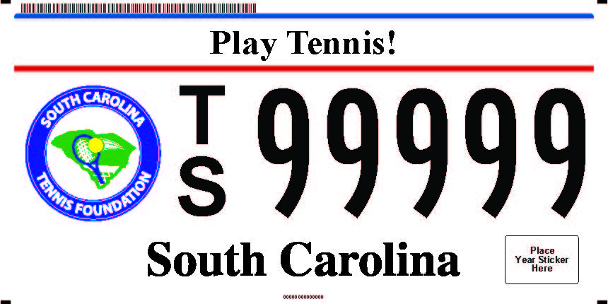 Play Tennis! License plate