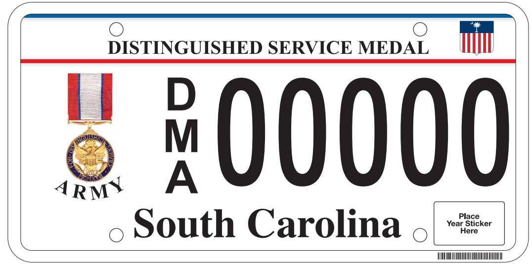 Distinguished Service Medal License Plate